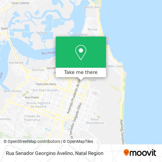 Mapa Rua Senador Georgino Avelino