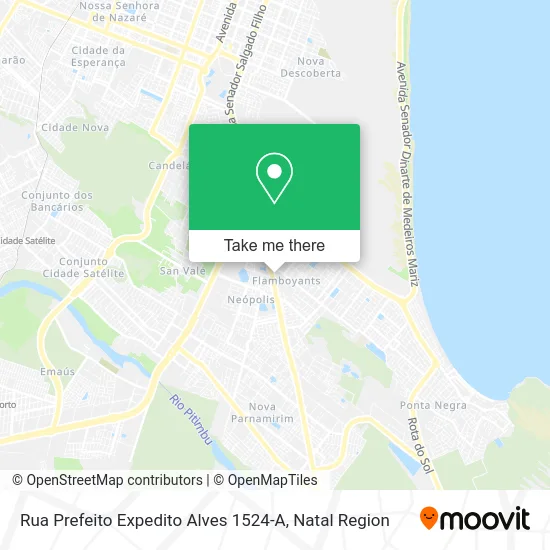Rua Prefeito Expedito Alves 1524-A map