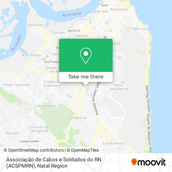 Associação de Cabos e Soldados do RN (ACSPMRN) map