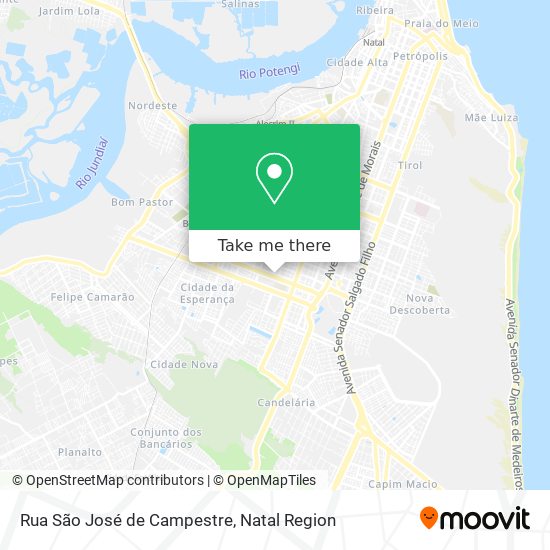 Rua São José de Campestre map