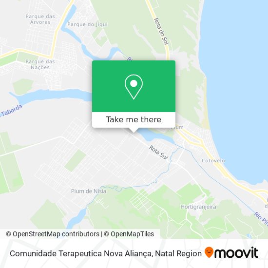 Comunidade Terapeutica Nova Aliança map