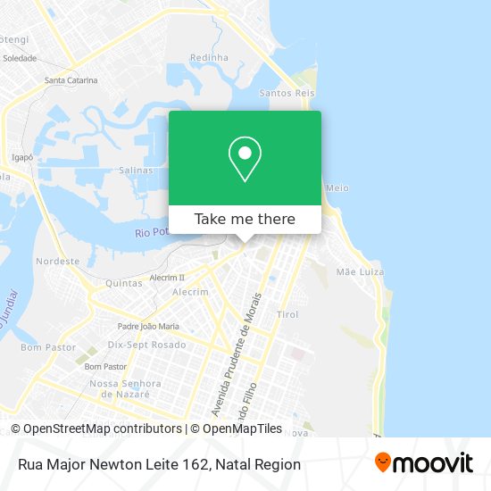 Mapa Rua Major Newton Leite 162