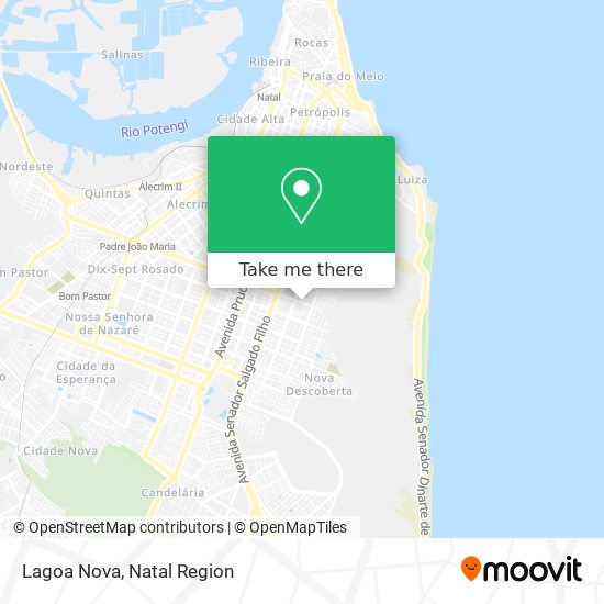 Mapa Lagoa Nova