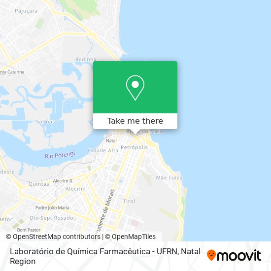 Laboratório de Química Farmacêutica - UFRN map