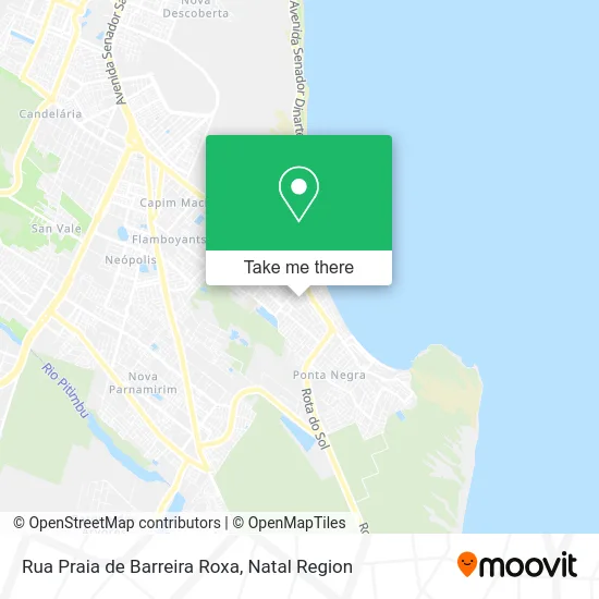 Rua Praia de Barreira Roxa map