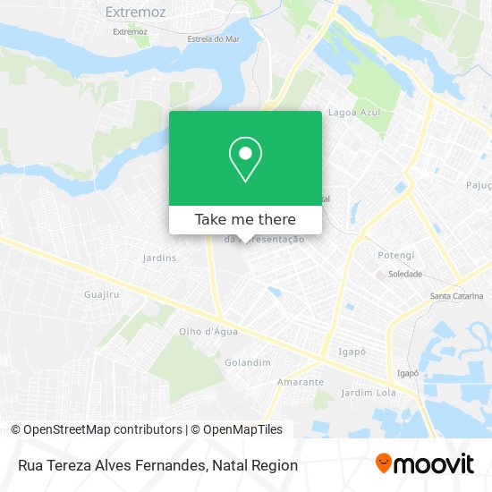 Rua Tereza Alves Fernandes map