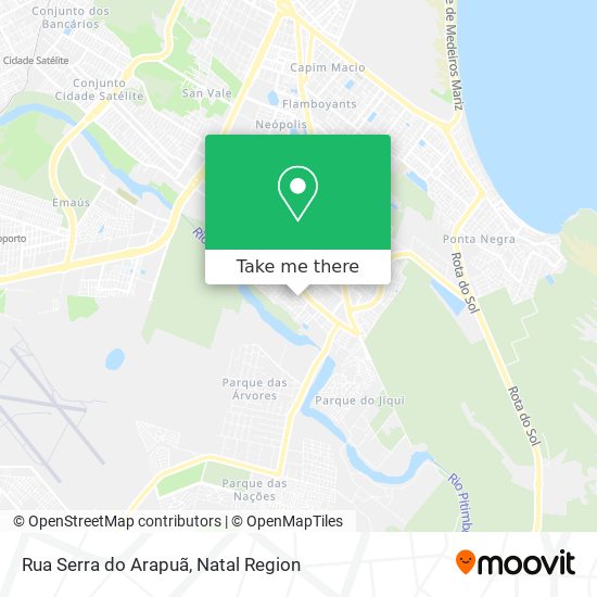 Mapa Rua Serra do Arapuã