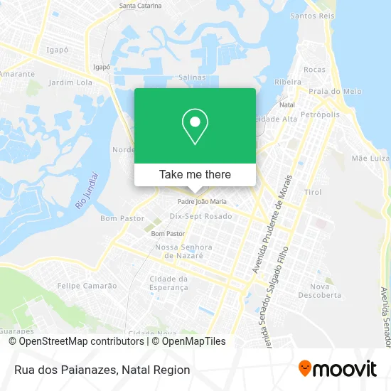 Rua dos Paianazes map