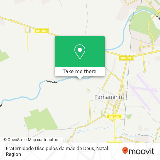 Fraternidade Discípulos da mãe de Deus map