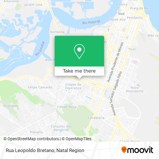 Mapa Rua Leopoldo Bretano