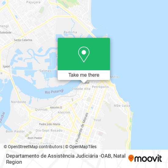 Departamento de Assistência Judiciária -OAB map