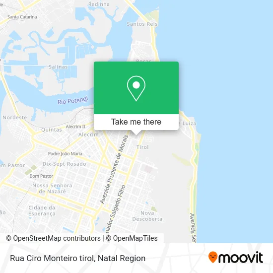 Rua Ciro Monteiro tirol map