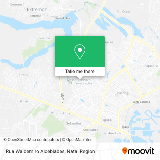 Rua Waldemiro Alcebíades map