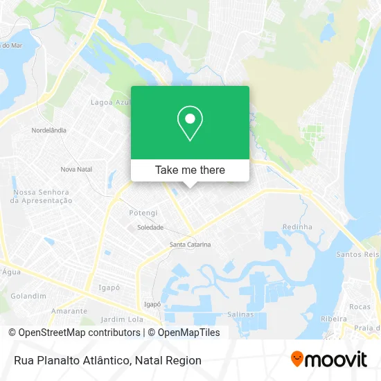 Rua Planalto Atlântico map