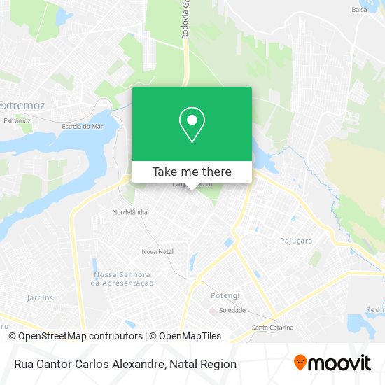 Rua Cantor Carlos Alexandre map