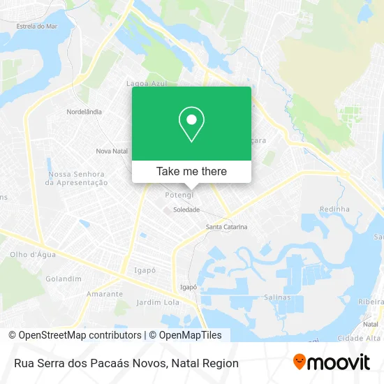 Rua Serra dos Pacaás Novos map