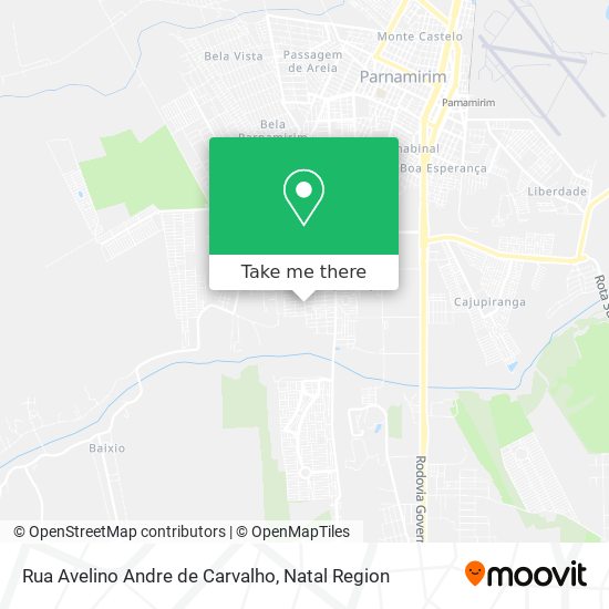 Mapa Rua Avelino Andre de Carvalho