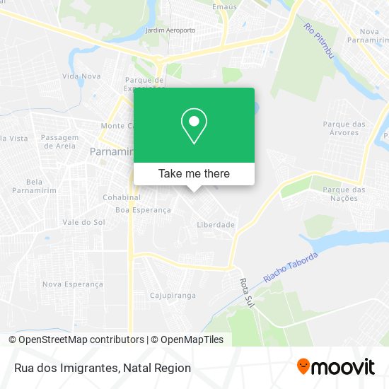 Rua dos Imigrantes map