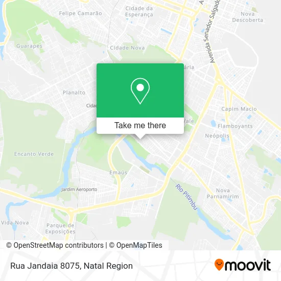 Rua Jandaia 8075 map