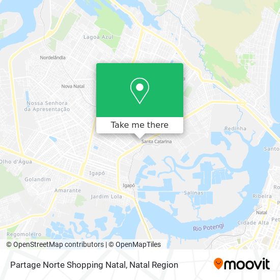 Mapa Partage Norte Shopping Natal