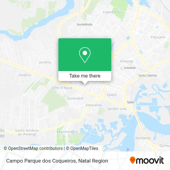 Campo Parque dos Coqueiros map
