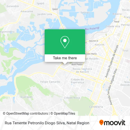 Rua Tenente Petronilo Diogo Silva map