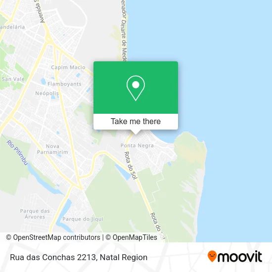 Rua das Conchas 2213 map