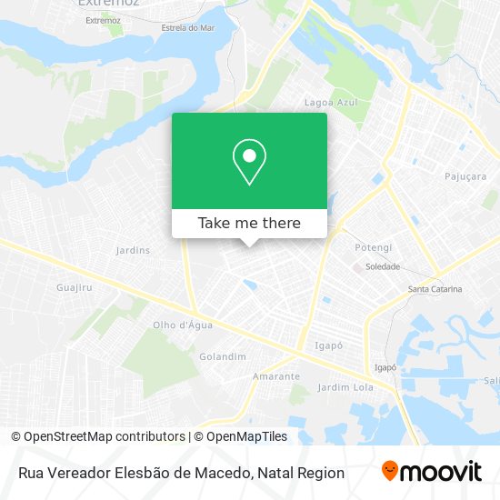 Mapa Rua Vereador Elesbão de Macedo