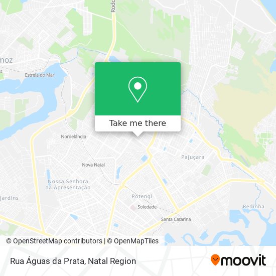 Mapa Rua Águas da Prata