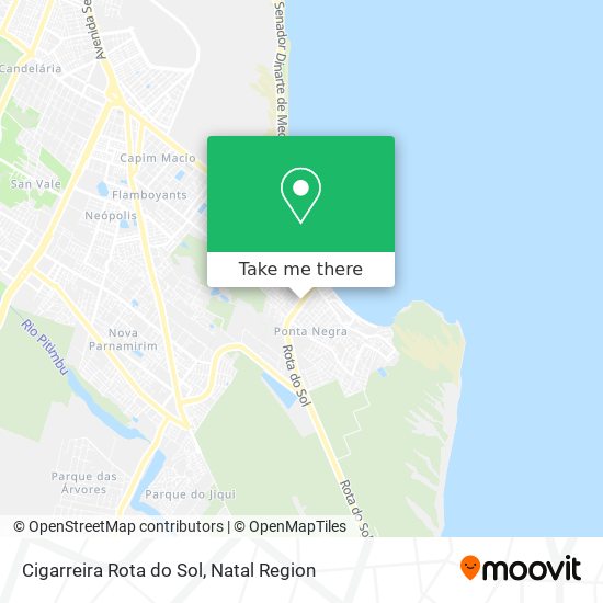 Cómo llegar a Cigarreira Rota do Sol en Ponta Negra en Autobús?