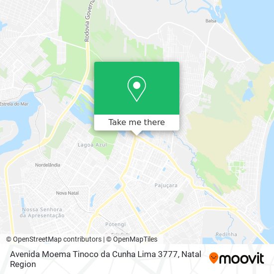 Avenida Moema Tinoco da Cunha Lima 3777 map