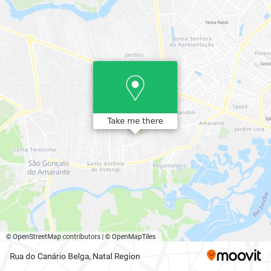 Rua do Canário Belga map