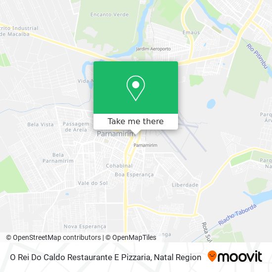 O Rei Do Caldo Restaurante E Pizzaria map