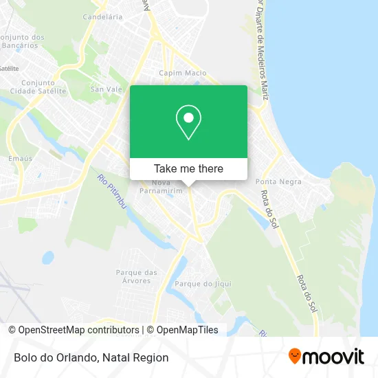 Bolo do Orlando map