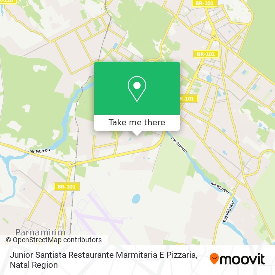 Junior Santista Restaurante Marmitaria E Pizzaria map