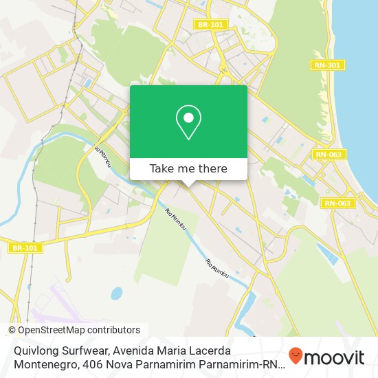 Quivlong Surfwear, Avenida Maria Lacerda Montenegro, 406 Nova Parnamirim Parnamirim-RN 59152-600 map