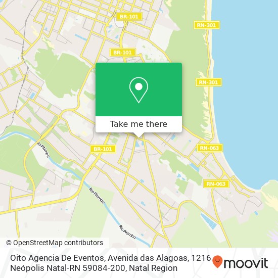 Oito Agencia De Eventos, Avenida das Alagoas, 1216 Neópolis Natal-RN 59084-200 map