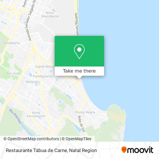 How to get to Restaurante Tábua de Carne in Ponta Negra by Bus?