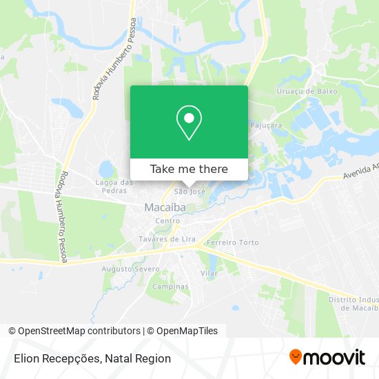 Elion Recepções map