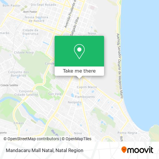 Mandacaru Mall Natal map