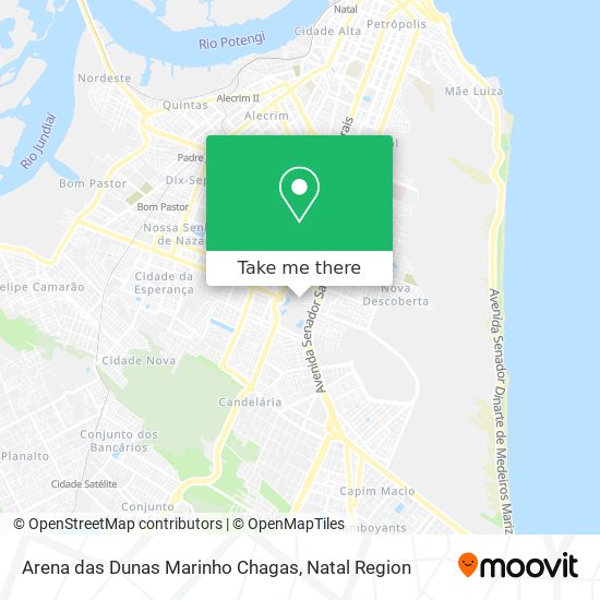 Arena das Dunas Marinho Chagas map