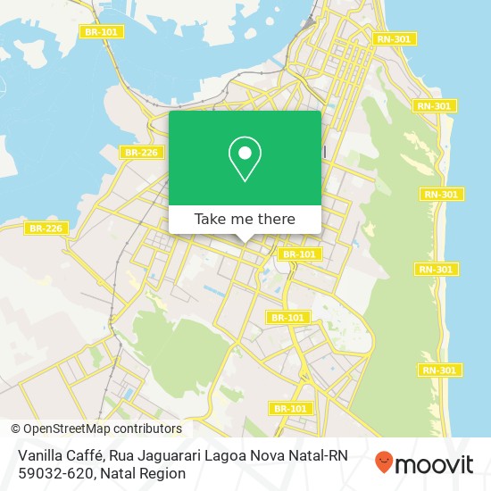 Vanilla Caffé, Rua Jaguarari Lagoa Nova Natal-RN 59032-620 map