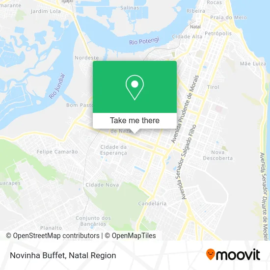 Novinha Buffet map