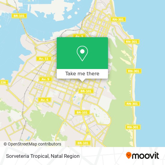 Mapa Sorveteria Tropical