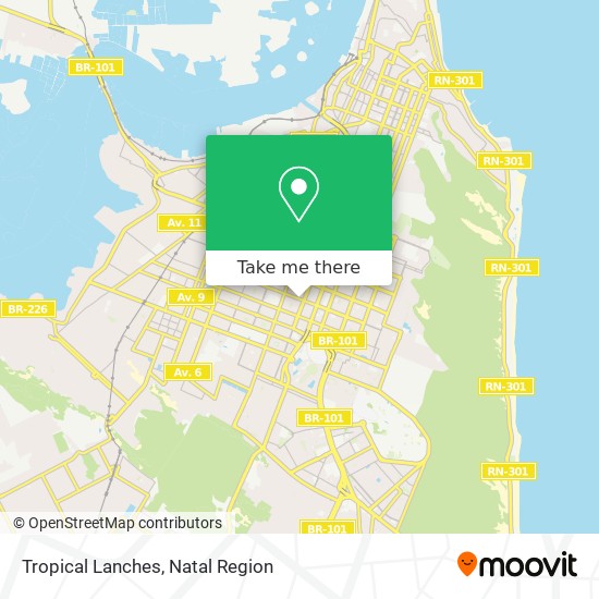 Tropical Lanches map