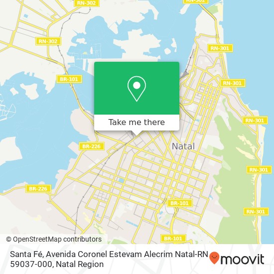 Mapa Santa Fé, Avenida Coronel Estevam Alecrim Natal-RN 59037-000