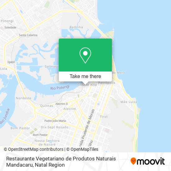 Restaurante Vegetariano de Produtos Naturais Mandacaru map