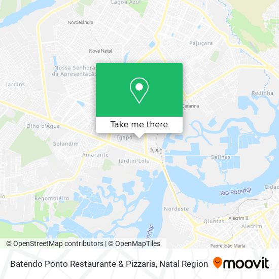 Batendo Ponto Restaurante & Pizzaria map