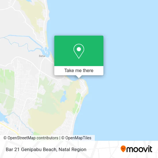 Bar 21 Genipabu Beach map