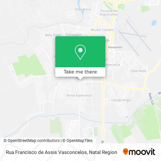 Mapa Rua Francisco de Assis Vasconcelos